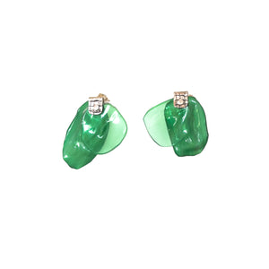 Aretes Alas Verde