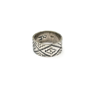 Anillo Chenteño Ancho - Plata