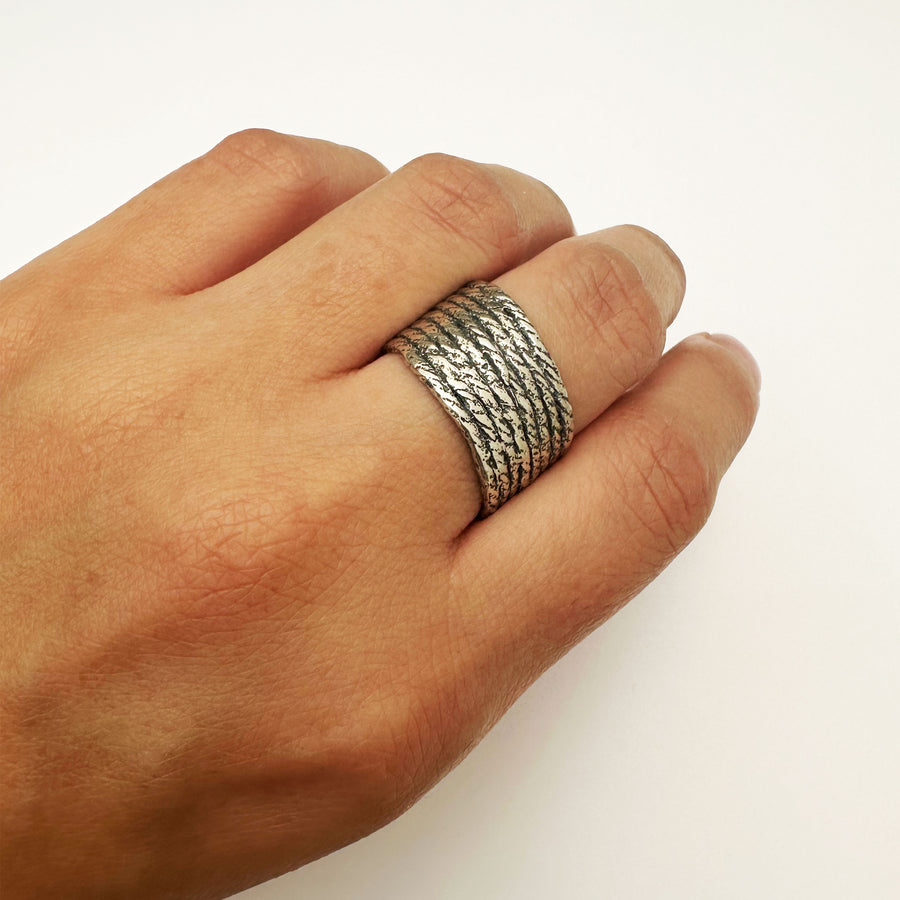 Anillo Carrete -Plata
