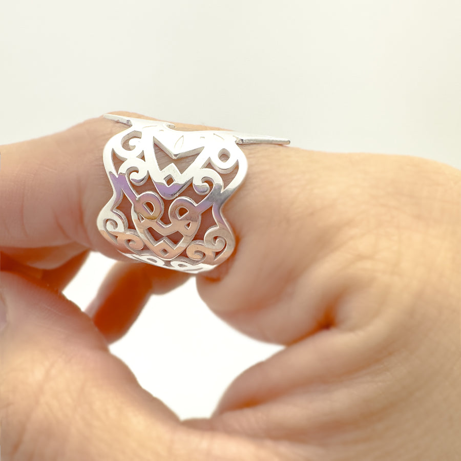 ANILLO CORAZON DIAMANTE