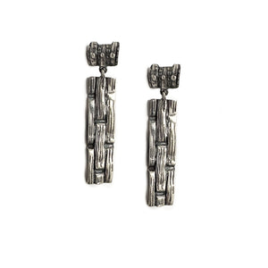 Aretes Canasto Largo - Plata