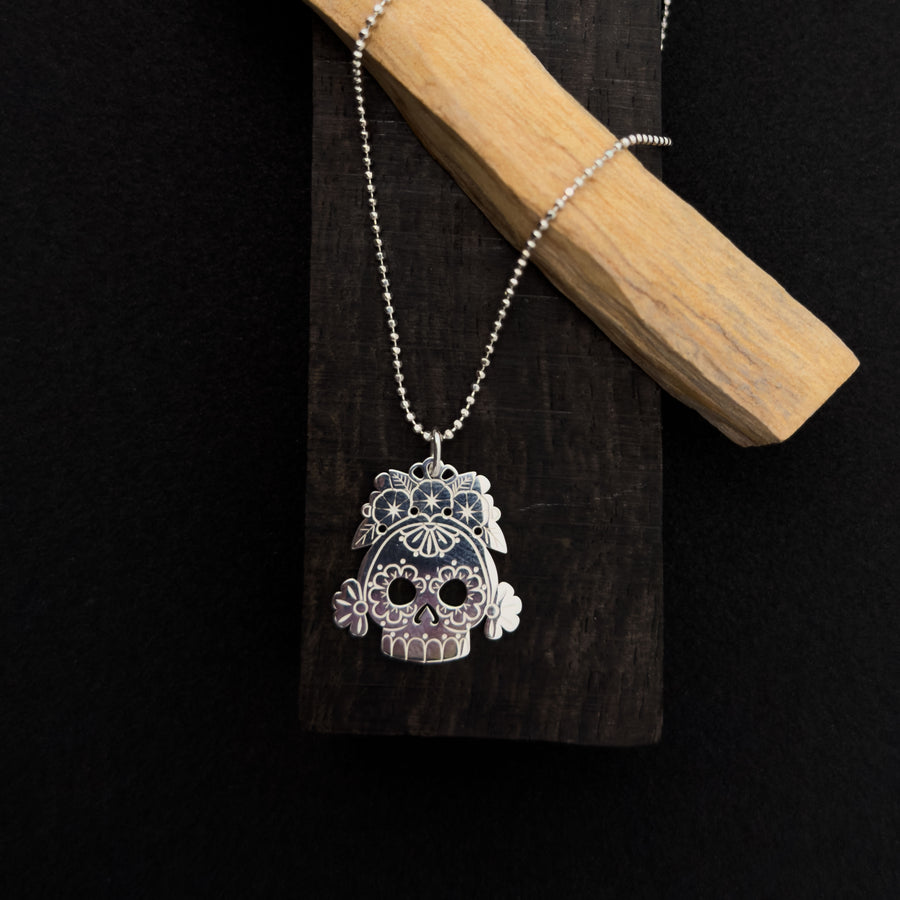 DIJE CATRINA OAXAQUEÑA PLATA