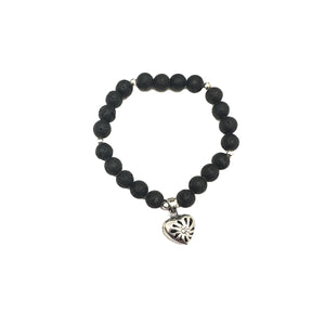 Pulsera Corazon Matices Plata