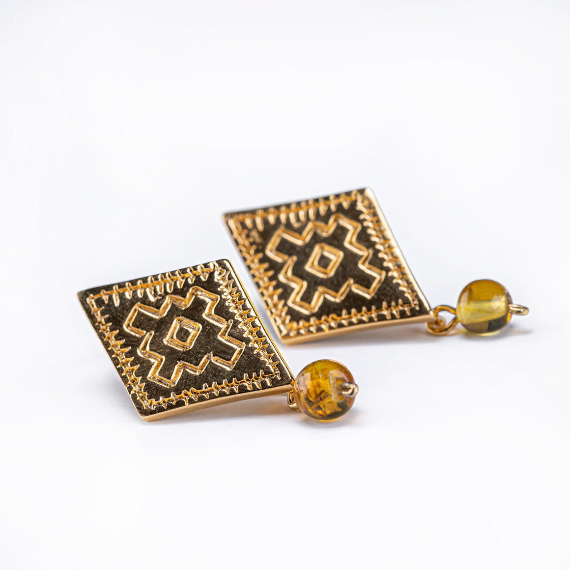 Aretes Rombo Oro